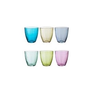Pasabahce Lot de 6 verres à eau colorés 285 ml VERRES multicolores
