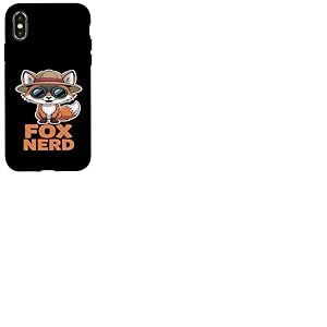 Fox Nerd Chapeau Explorateur avec Jumelles Coque pour iPhone X/XS