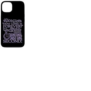 Alice au pays des merveilles « How long is forever » (violet) Coque pour iPhone 13