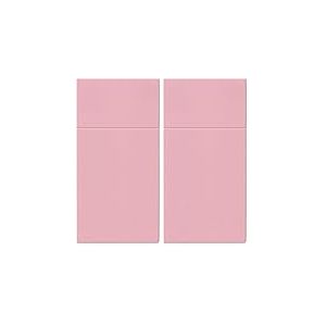 PAW - Serviette de Table Papier - Airlaid (1/8 pocket) I 25 Pi&egrave;ces I Id&eacute;al pour Mariage, Bapt&ecirc;me, Communion, Anniversaire I Serviettes en Tissu de D&eacute;coration de Table I Rose Claire Monocolore