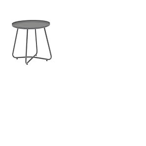 Dehner Table d'appoint Ibiza, env. 45 cm, Hauteur env. 45 cm, Acier revêtu par pulvérisation, Anthracite