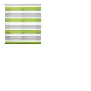 INTERBLIND Store Enrouleur Nuit et Jour Double épaisseur Premium - Store Nuit et Jour - Taille 80 x 180 cm de Haut - Store Nuit et Jour - Tissu Gris Pistache 77 x 175 cm