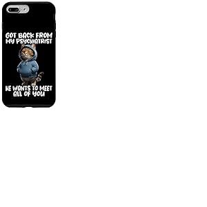 Chat Disant Psychiatre De Retour Mon Dr&ocirc;le Funny Cat Coque pour iPhone 7 Plus/8 Plus