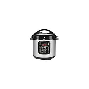 BEPER P101COS001 Pressure Cooker et Multicuiseur à Pression, Cuit Vapeur de 6 Litres - Autocuiseur Èlectrique avec 15 Programmes de Cuisson