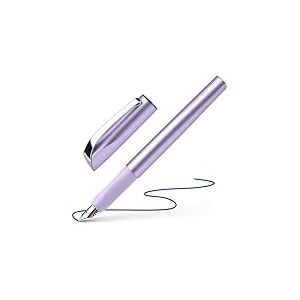Schneider Ceod Shiny 168656 Stylo plume pour droitiers et gauchers Plume M avec cartouche d'encre bleu roi Violet