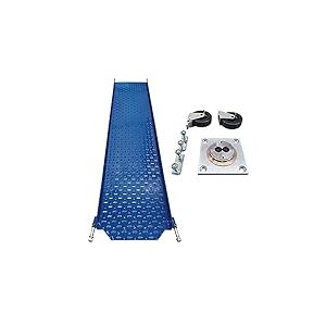 BUNKER BR68KIT Kit Roues et Système de Plate-Forme à Ajouter Park Antivol de Sécurité Maximale pour Moto (BP68M) / Scooter (BP68S) pour Le Stationnement, Bleu