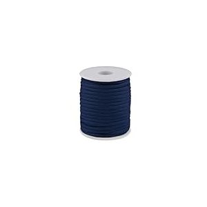 cyclingcolors 1x Cordon Cordelette Tressée 4 mm 25 m polypropylène Bracelet Pendentif Bijoux Collier Laisse Lacet Ceinture décoration Couture, Bleu foncé