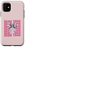Echo Tech Technicienne en échocardiographie Fille Coquette Bow Rose Coque pour iPhone 11
