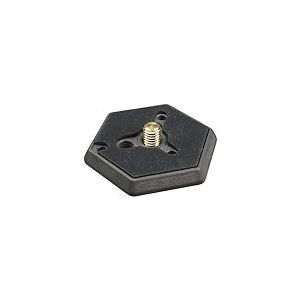 Manfrotto Plaque de Montage hexagonale à dégagement Rapide avec Filetage 3/8 pour Appareil Photo