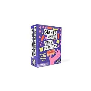 Exploding Kittens Presents: Giants Moving Tiny Furniture - The High Stakes Party Game for Teams - Family Game - 3-8 Players Ages 7+ - Great for Adults, Teens, Kids