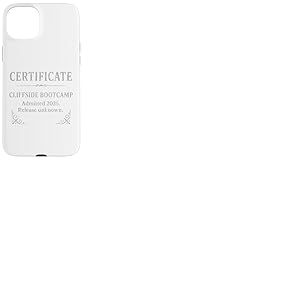 Certificat Cliffside Bootcamp &mdash; &Eacute;dition Party & Vegas 2025 Coque pour iPhone 15 Plus
