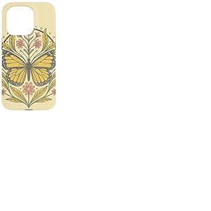 Monarque Papillon Mandala Boho Nature Insecte Art Coque pour iPhone 15 Pro