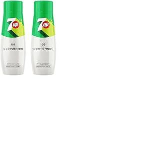 SodaStream Concentré 7Up pour Machine à Eau Pétillante | Préparez jusqu'à 9 Litres de 7Up en Quelques Secondes, Goût Original, 440ml (Lot de 2)
