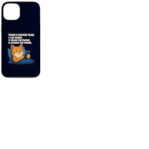 Plan Directeur d'aujourd'Hui Lay Drain Charge Phone Cat Meme Coque pour iPhone 13
