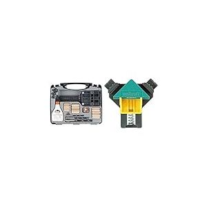 Wolfcraft 4645000 Coffret d'assemblage multicolore & 3051000 2 Presses D'angles Es22 Pour Planches de 10 à 22 mm D'épaisseur Multicolore