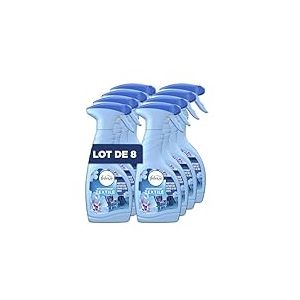 Febreze Spray D&eacute;sodorisant Textile (500ml x8), &Eacute;veil Printanier de Lenor, 2en1, Combat Les Odeurs Emprisonn&eacute;es Dans Les Tissus, Laisse Un Parfum Frais