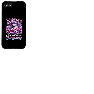 I'm Here for The Gangbang Inappropriate Sexy Unicorn Adulte Coque pour iPhone SE (2020) / 7/8