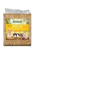 Anibest Paille Naturelle, litière pour Petits Animaux, litière 100% Naturelle pour Tous Les rongeurs et Petits Animaux, Lapins, Hamsters, cochons d'Inde, etc. Absorbante, Isolante Thermique,