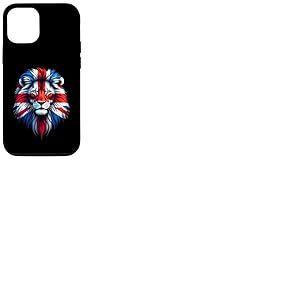 Drapeau Union Jack Tête de Lion Union Jack Coque pour iPhone 12/12 Pro