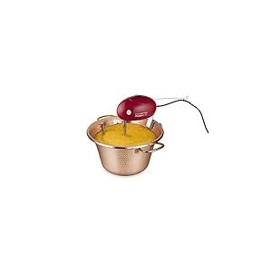 Macom 851-31 Machine pour Polenta avec Chaudron en cuivre de Ø 31 cm de diamètre, avec Pale et Moteur