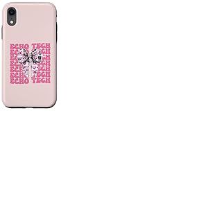 Echo Tech Technicienne en échocardiographie Fille Coquette Bow Rose Coque pour iPhone XR