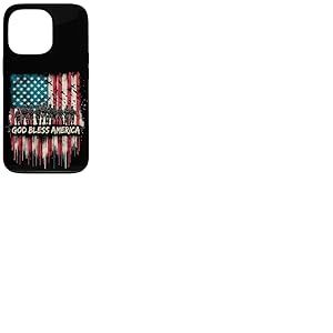 Drapeau américain « God Bless America » 4 juillet patriotique Coque pour iPhone 13 Pro