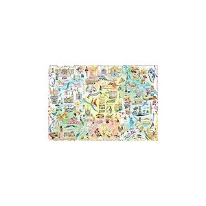 Buffalo Games - Fay Ford - Large City Map - 2000 Piece Jigsaw Puzzle for Adults - Challenging Puzzle Perfect for Game Nights - Finished Size is 38.50 x 26.50
