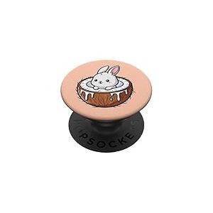 Lapin Mignon en Coco Tropical PopSockets PopGrip Adhésif