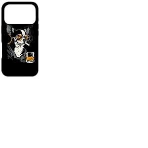 Chihuahua fumant Cigarette Amateur de Whisky Chien dr&ocirc;le Coque pour iPhone 17 Pro