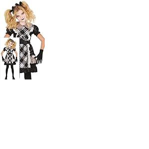 FIESTAS GUIRCA D&eacute;guisement de poup&eacute;e en porcelaine pour filles - Costume de poup&eacute;e d'horreur effrayante - Costumes d'Halloween pour filles de 10 &agrave; 12 ans