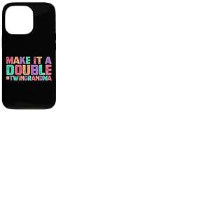 Make It A Double Twin Grandma of Twins Custom Grandma Coque pour iPhone 13 Pro