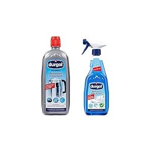 Durgol 115 Détartrant Spécial Anti Tous Objets de Ménage, 750 ml & Surface Mousse Nettoyante Salle de Bain 500 ml