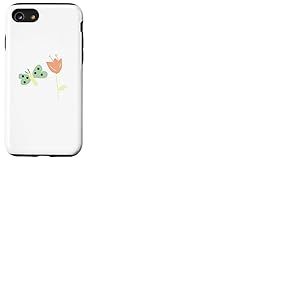 Fleur Orange Vert Papillon Printemps Fun Fleur Animal Coque pour iPhone SE (2020) / 7/8