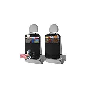 AiQInu Organisateur Voiture, Protection en Tissu Oxford Imperméable et Facile à Nettoyer avec Poches en Filet pour Tablette iPad, Organisateur Voiture Enfant (2 pièces)