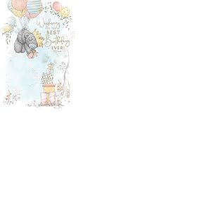 Me To You Tatty Teddy Carte d'anniversaire Motif ours flottant avec ballons – Collection officielle 15,2 x 22,9 cm