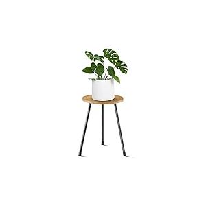 KINNARY Support de plante d'int&eacute;rieur, support de plante en bois du milieu du si&egrave;cle pour pots de fleurs, grand support de plante en m&eacute;tal, d&eacute;coration d'int&eacute;rieur moderne, petite table d'appoint