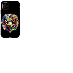 Aigle Pop Art Couleurs Vives Aigle Royal Fauconnier Chasseur Coque pour iPhone 11