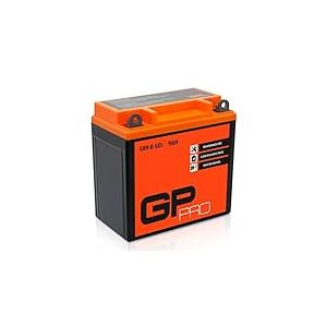 GP-PRO GB9-B 12V 9Ah GEL Batterie de démarrage (compatible avec YB9-B / 50914) (Sans entretien/Scellé) Moto Scooter Accumulateur