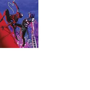 Komar Tableau mural Marvel Spider-Man Fight - Taille 40 x 50 cm - Poster pour chambre d'enfant - Décoration - Roulé sans cadre - Bleu, rouge