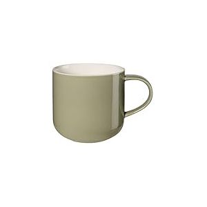 ASA Coppa 19100350 Tasse à anse en porcelaine Kaki 0,4 l 9,2 x 9,2 x 9,5 cm