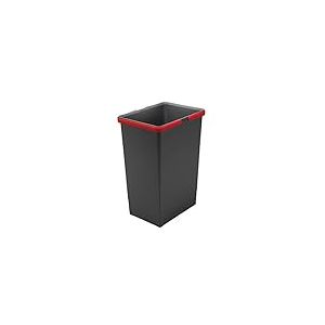 Elletipi Cover Box Seau avec poignée pour poubelles Ecofil H44, Plastique, Gris, 30 x 22,5 x 44 cm