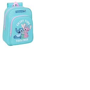 STITCH - Sac &agrave; dos scolaire pour enfants d'&acirc;ge scolaire, confortable et polyvalent, qualit&eacute; et r&eacute;sistance, 26 x 11 x 34 cm