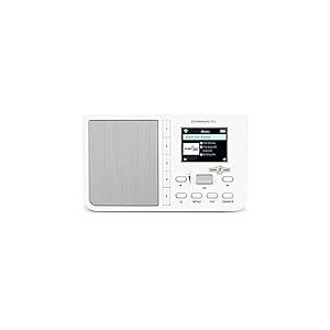 TechniSat STERNRADIO IR 2 – Radio Internet compacte (WLAN, écran Couleur, réveil, Mise en Veille, AUX, Snooze, Touches de sélection directe, contrôle de l'application) Blanc