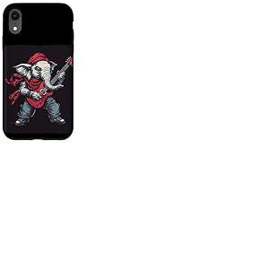 Profitez des riffs avec ce costume graphique d'éléphant à bascule Coque pour iPhone XR