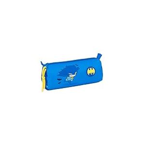 safta Batman PRESCOLAIRE - Trousse avec Fermeture éclair et Compartiment, Trousse pour Enfant, idéale pour Les Enfants d'âge Scolaire, Confortable et Polyvalente, qualité et résistance, 21 x 7 x 8 cm