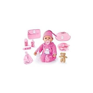 Bayer Design 94697AL Piccolina Real Tears Poup&eacute;e b&eacute;b&eacute;, pleure de Vraies Larmes, rit, avec Accessoires, Rose