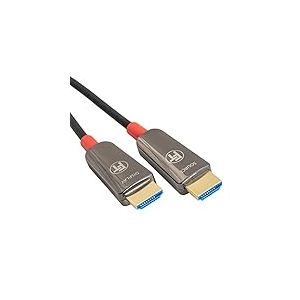 FeinTech Câble HDMI 8 K à fibre optique 8 m, 4 K 120 Hz, 1440 p 144 Hz pour HDMI 2.1 Gaming, câble HDMI PS5, Xbox PC TV, 48 Gbps, prend en charge eARC, CEC, VRR, HDR, Dolby Atmos, 3D, VMI90080