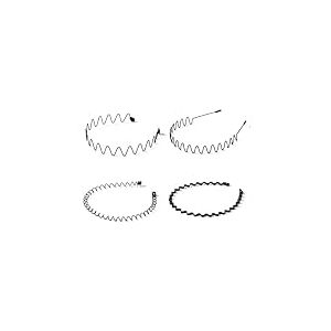 Oderra 4 Pcs Serre Tete Femme, Serre Tete Homme, Bandeaux Ondul&eacute;s Unisexes, Antid&eacute;rapant Hoop Band Convient Pour L'ext&eacute;rieur, Le Yoga, Le Sport, Le Maquillage, Le Coiffage