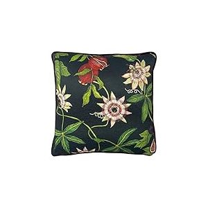 Paoletti Housse de Coussin Figaro en Polyester, Coton, Vert, 43 x 43 cm