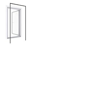 Windhager Moustiquaire Huisserie pour Porte Battante, Cadre de protection contre les insectes sans perçage pour fenêtres et portes , 125 x 245 cm, anthracite